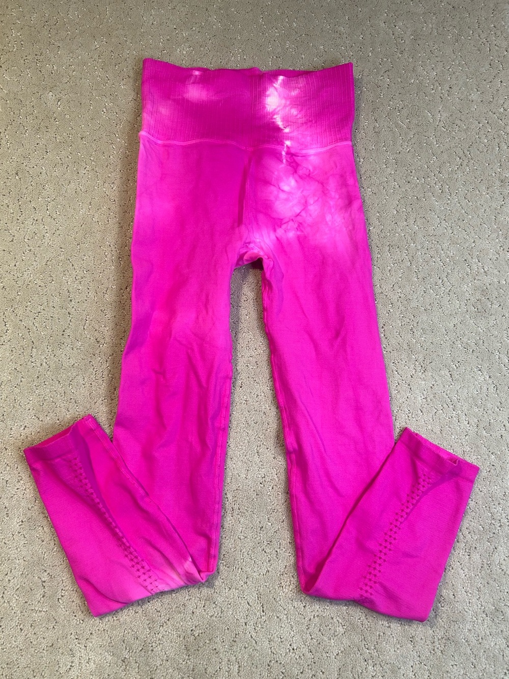 Free People Movement Good Karma Leggings Pink and Tie Dye Sz XS/S